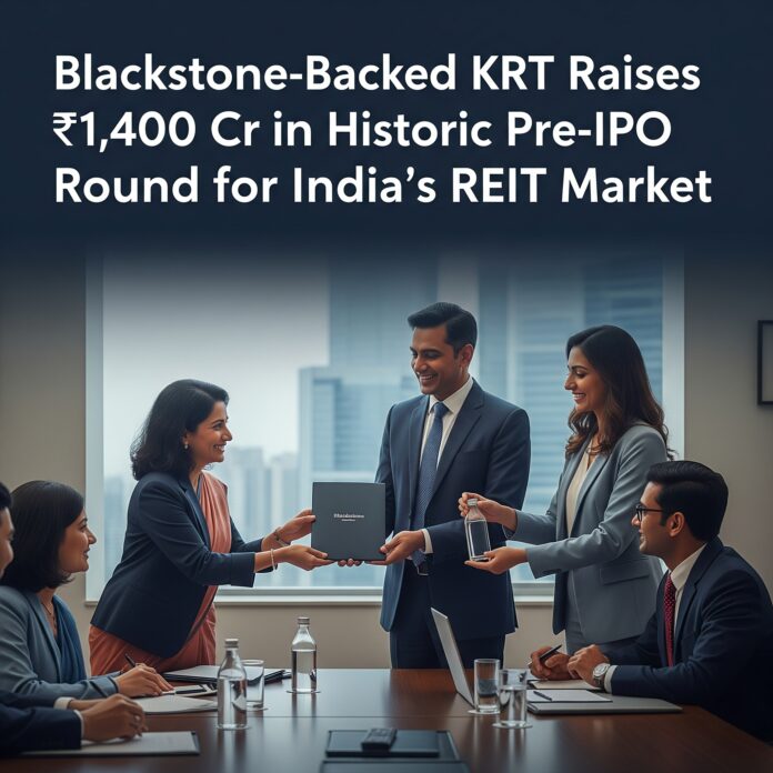Blackstone-Backed KRT Raises ₹1,400 Cr in Historic Pre-IPO Round for India's REIT Market