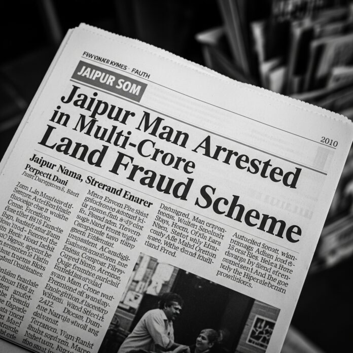 Jaipur Man Arrested in Multi-Crore Land Fraud Scheme